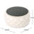 Beige Velvet With Beautiful And Tempered Glass Surface, Modern Addition, 30X30x14.5 Style In Button- Ornament Cover, 30" W X D 14.5" H-1139308652