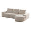 Canapé modulaire en chenille 2 pièces-1399632201