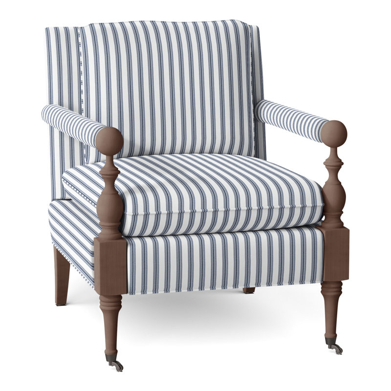 Fauteuil Leslie, Noyer, Perigold ‑ denim Excel