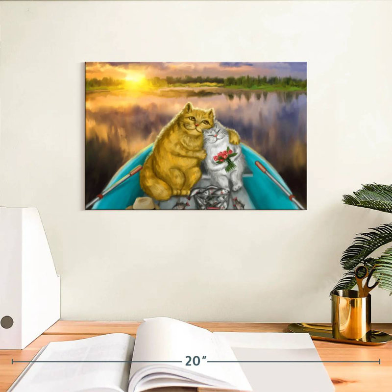 Date de pêche des chats, H 8 po x l 12 po