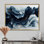 Encre monochrome Echo of River II - Op Art, art mural