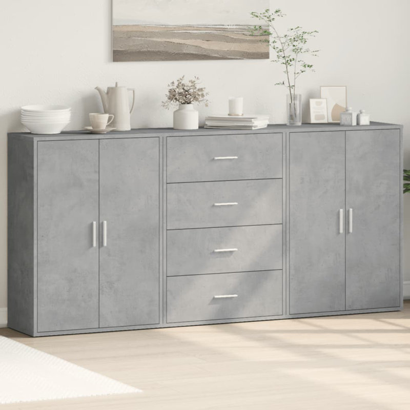 Yandell 60cm Sideboard, Concrete Grey