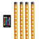 4-Pack Multicolor Bluetooth Car Interior LED Accent Lights, Customizable With Downloadable Phone App