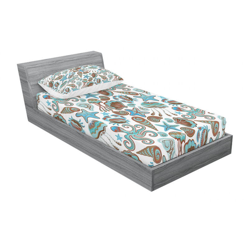Microfiber Sheet Set, Twin Sheet Set with Fitted Sheet