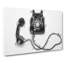 Vintage Telephone In Abstract - Wrapped Canvas Painting-55299368