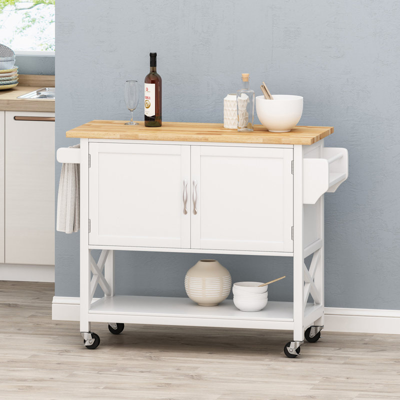 Chariot de cuisine Jaymee, Blanc