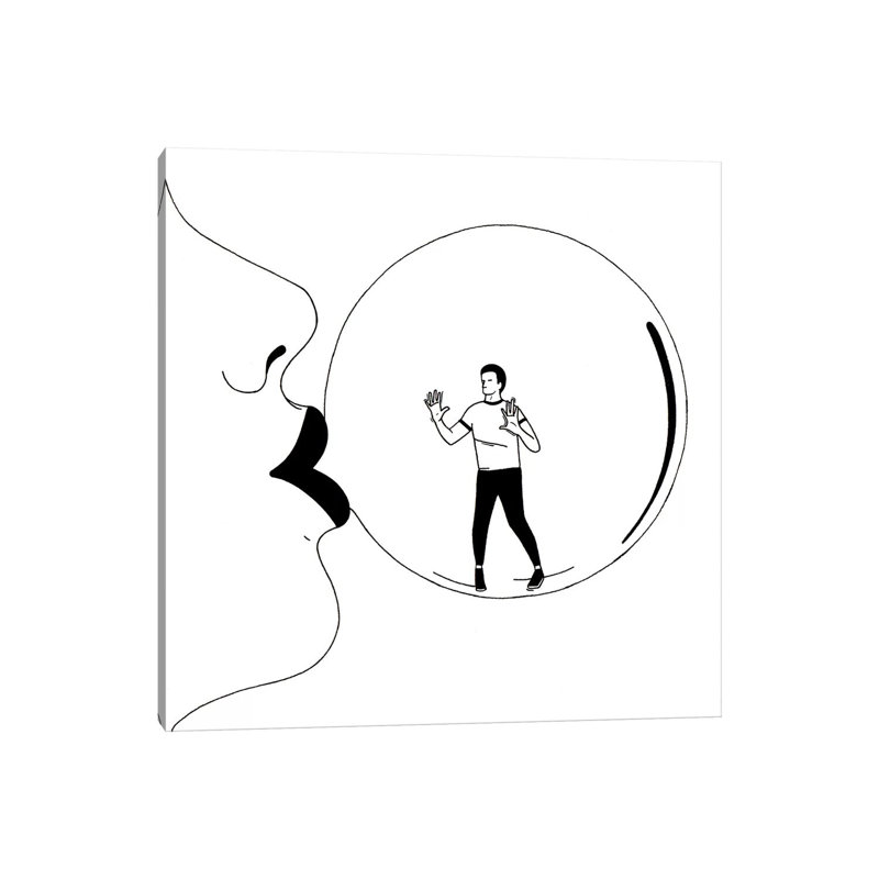 Imprisioned by Filippo Spinelli - Floater Frame Print on Canvas, 66.04 cm H x 66.04 cm W x 1.91 cm D, Wrapped Canvas