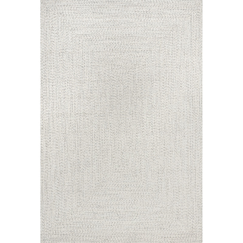 Tapis d'intérieur / extérieur ivoire uni pour le salon, le patio, la terrasse, le porche avant et la cuisine Luchezar