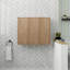 Rangement de salle de bain flottant 12 po avec porte à fermeture en douceur-152000269