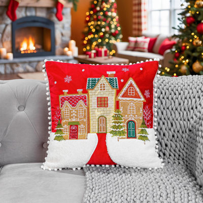 Red Square Throw Cushion