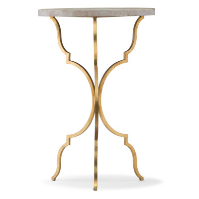 Round Martini Stone-Top Table