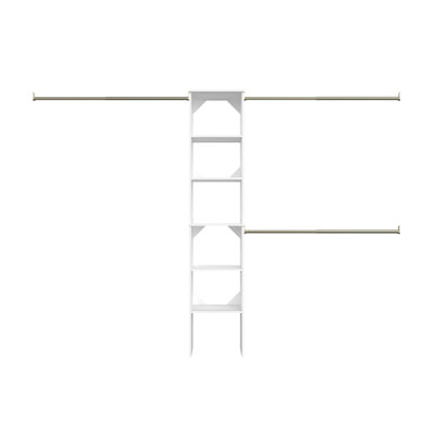 SuiteSymphony 77" to 113" Closet System Starter Kit