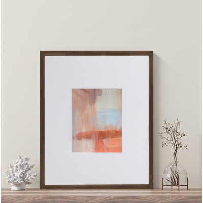 Mabe Wood Beveled Picture Frame with Mat