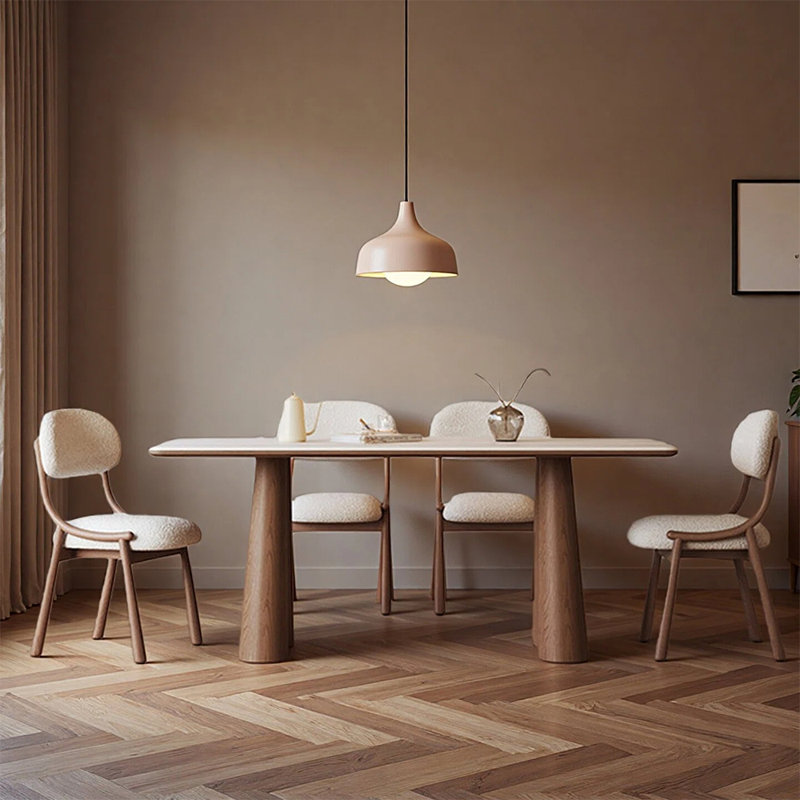 Ensembles de table de salle à manger modernes Modern Elegant, 7 pièces : table, 6 chaises