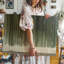 Art mural sur toile, rayures vertes, toile abstraite minimaliste vert et beige, art géométrique prêt à accrocher-1996435703