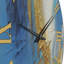 Sudden Sensuality - Turquoise abstraite et or - Horloge murale abstraite-93380089