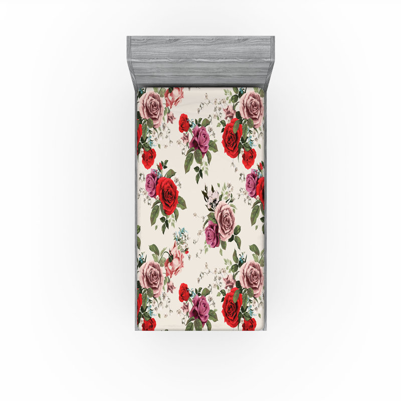 Ensemble de 2 draps-housse dégradés Ambesonne bleu sarcelle très clair bleu pâle et blanc, Drap-housse pour lit simple