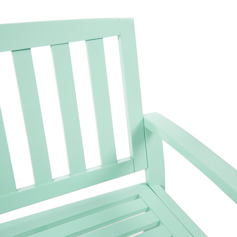 Banc en bois d'acacia 2 places, Vert