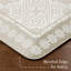 Tapis de cuisine 19,6 po x 39 po MARTHA STEWART Comfort Anti Fatigue Strie Medallion-102477689