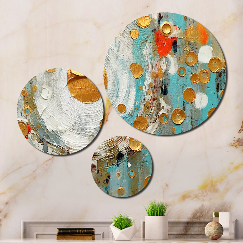 Abstract Wall Decor on Metal