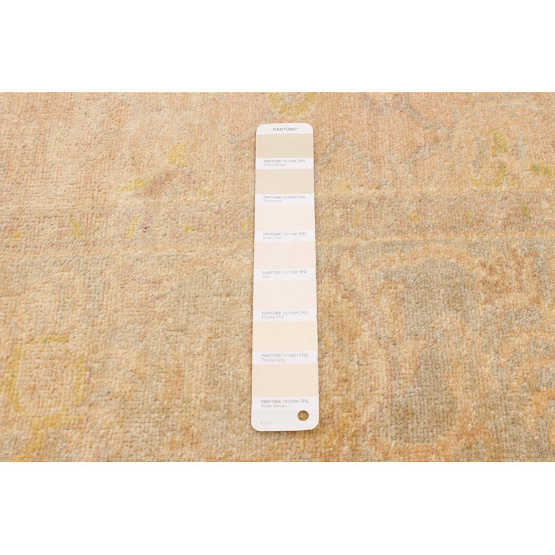 Tapis beige Peshawar Oushak 4 pi 0 po x 5 pi 6 po