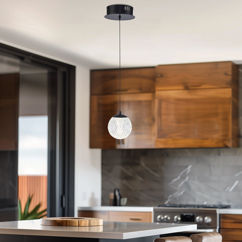 Luminaire suspendu 1 lumière DEL Laziah