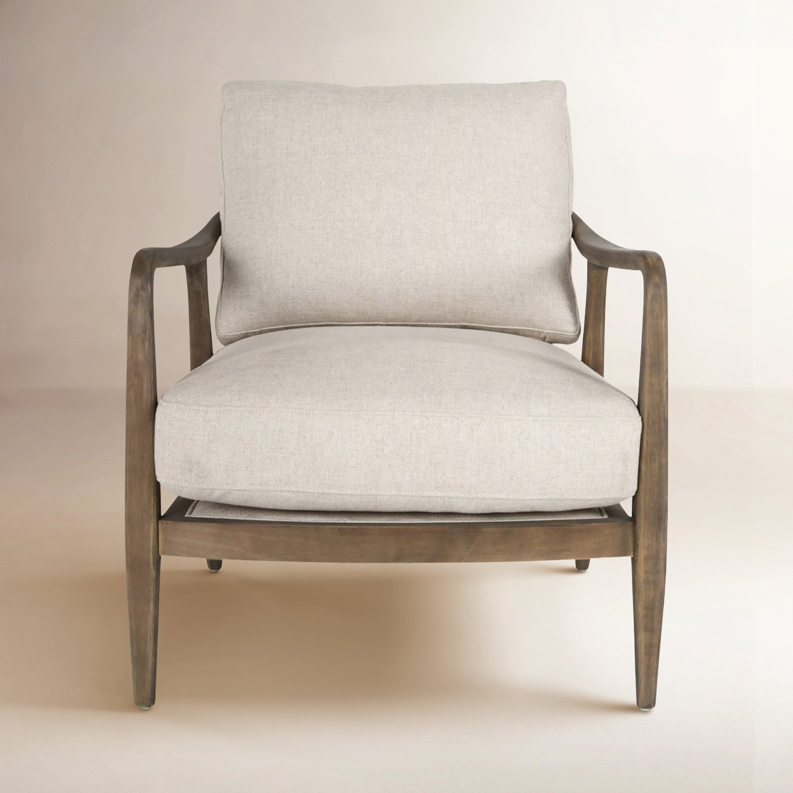 Sefarina Armchair, Natural Beige Linen Blend