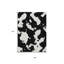 Tapis intérieur lavable abstrait noir 5 pi x 8 pi