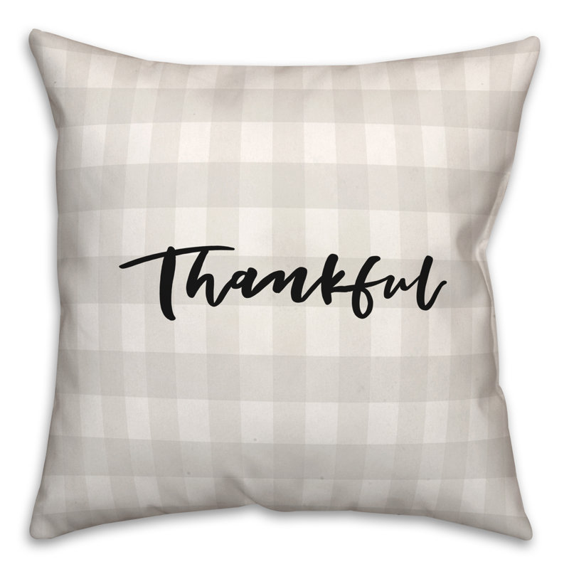 Plaid Throw Pillow, 18" x 18"