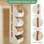 Organisateur de garde-robe suspendu à 4 niveaux, rangement en tissu pliable, pour chambre à coucher, beige, paquet de 2-814975495