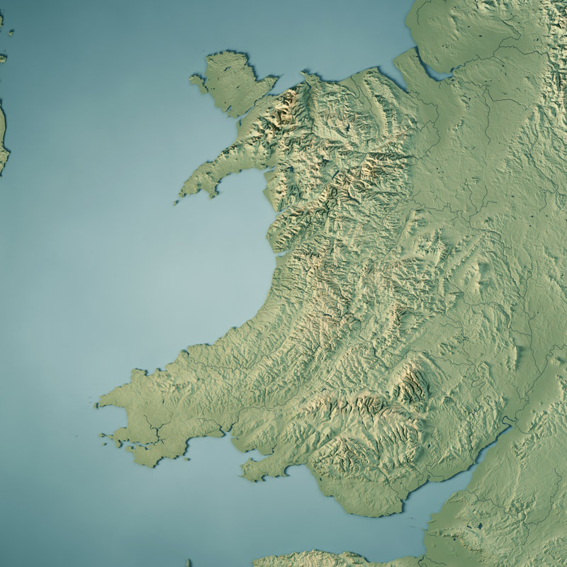 Topographic Map by Frankramspott, 20" H x 20" W