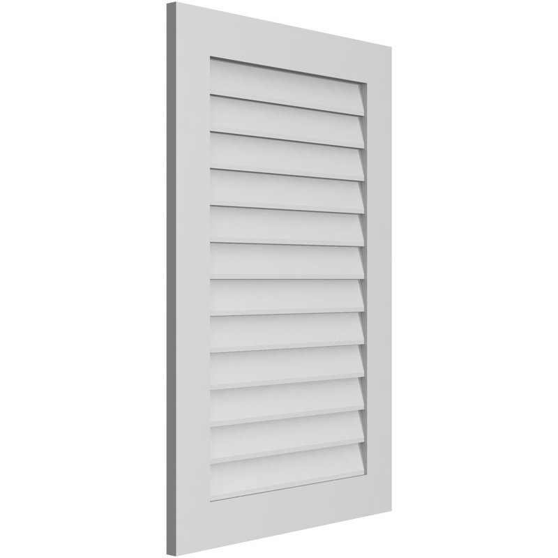 Vent à pignon rectangulaire en uréthane non-fonctionnel, H 40 po x l 26 po x P 1 po
