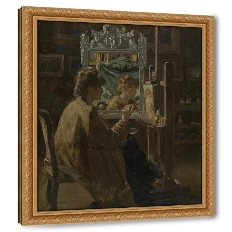 Artist in her studio