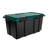 20 Gal. Remington Rolling Storage Footlocker, Black & Green (2 Pack)