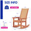 Chaise berçante d'extérieur en PEHD-1673266256