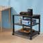 19.7" 3-Tier AV Media Stand Audio-Video Media Rack With Wheels