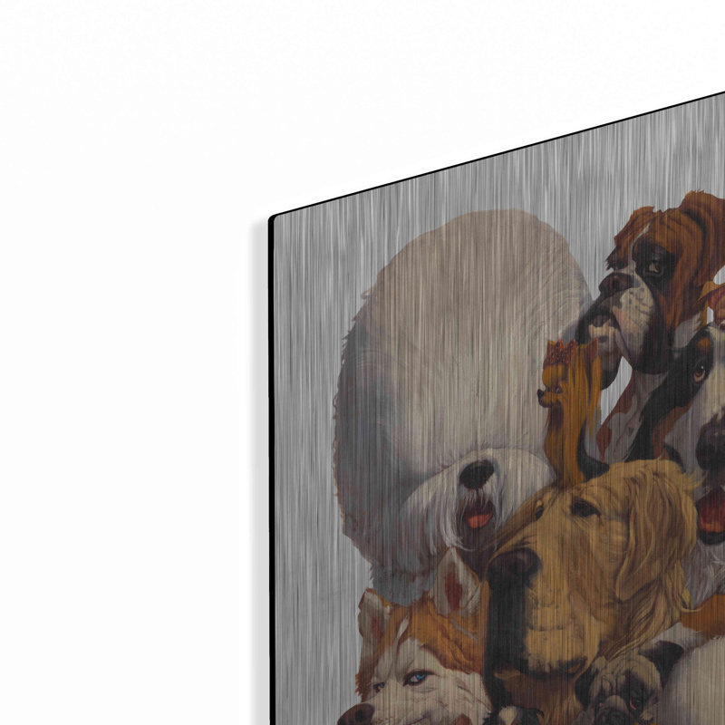 Winston Porter «Can We All Just Get plateau» par Thomas Fluharty, art mural en métal, H 24 po x l 16 po
