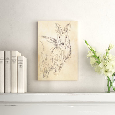 «Outback S Croquis III» par June Erica Vess, reproduction d'art sur toile tendue