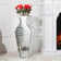DeGrailly Crystal Mirrored Decorative Floor Vase