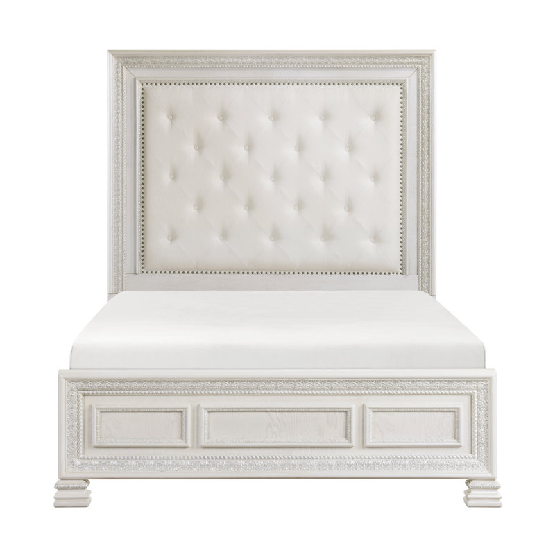 Lucea Bed Frame With Upholstered Headboard, California King