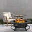 Table foyer au bois avec barbecue-1817629913