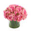 Peony Arrangement in Glass Vase with Grass-1076545434