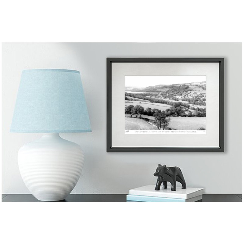 Ewden Village, Reservoir And Village From Brightholmlee C1960 - Single Picture Frame Print, 45cm H x 60cm W x 2.3cm D