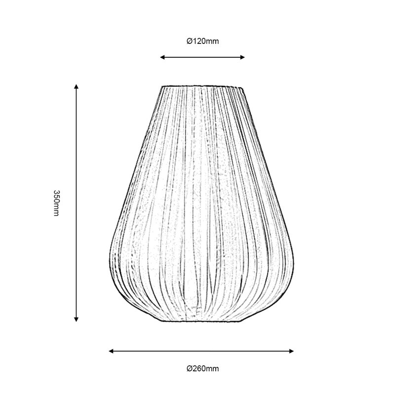 35cm H Fabric Novelty Pendant Shade ( Screw On ), Grey