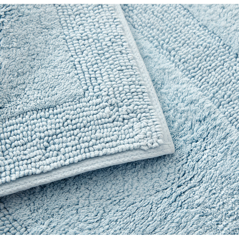 Long Branch Bath Rug, Blue, 21 x 34
