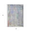5' X 8' Purple Abstract Washable Indoor Outdoor Area Rug