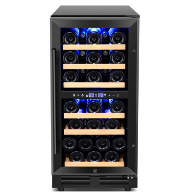 Réfrigérateur à vin à deux zones 15 pouces Nipus - Noir