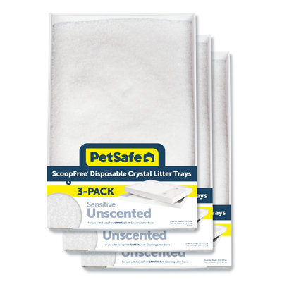 PetSafe® ScoopFree® Crystal Litter Box Tray Refills with Fragrance-Free Crystals, 3-Pack
