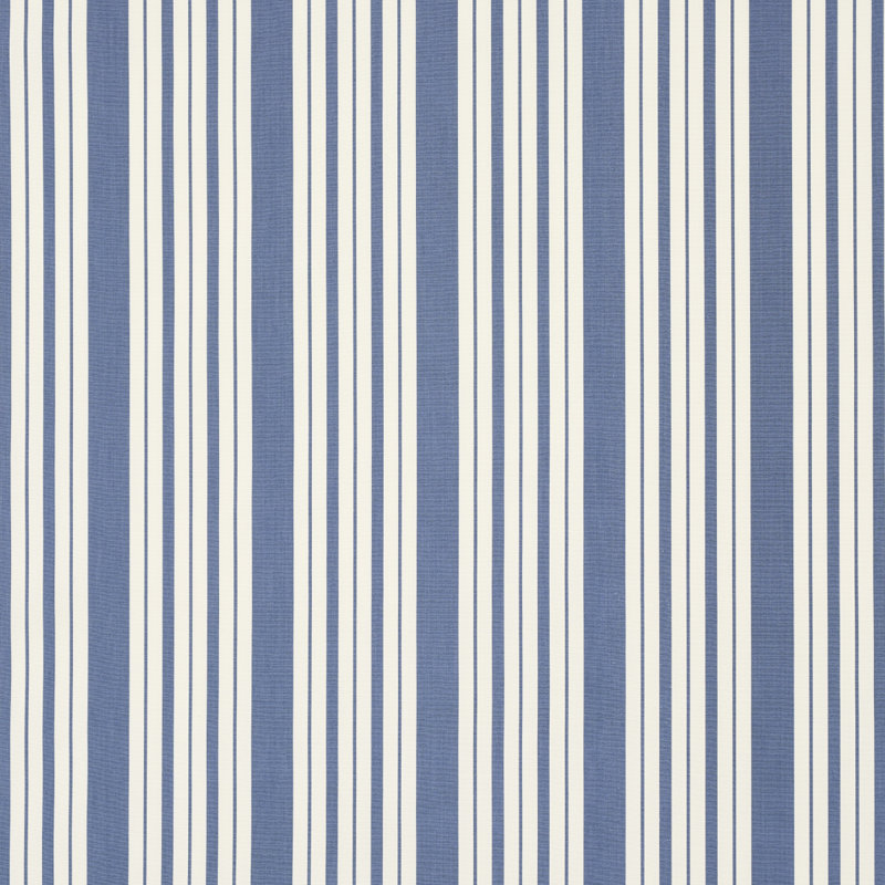 Tissu rayé Schumacher x Mark D. Sikes Markie, Indigo