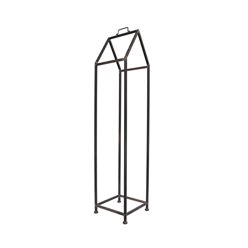 30.8cm W Metal Log Rack, Black